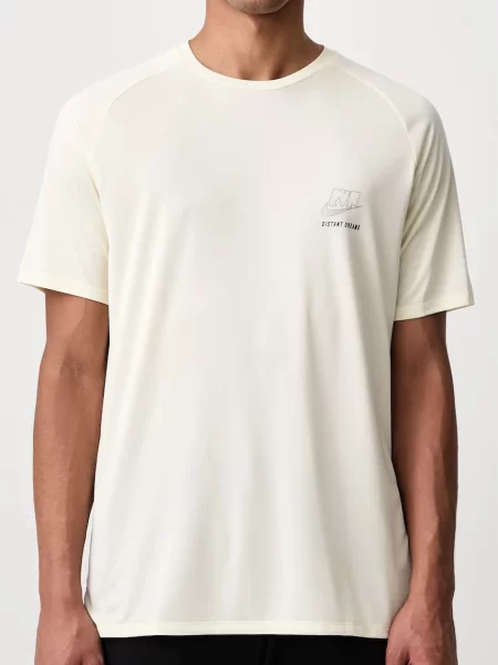 Nike férfi póló futáshoz Stride Dri-FIT ADV bézs