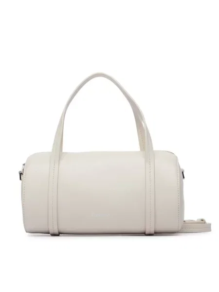 Calvin Klein Дамска чанта Foil Logo Small Duffle Bag Кремав