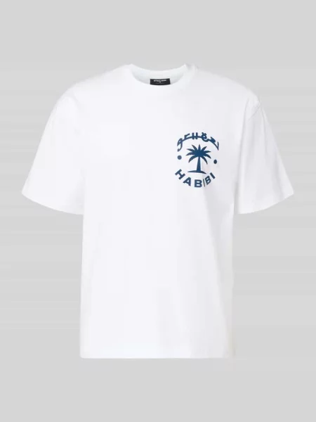 Koszulka T-shirt z czystej bawełny krój regular fit model KARAN' Strellson biała