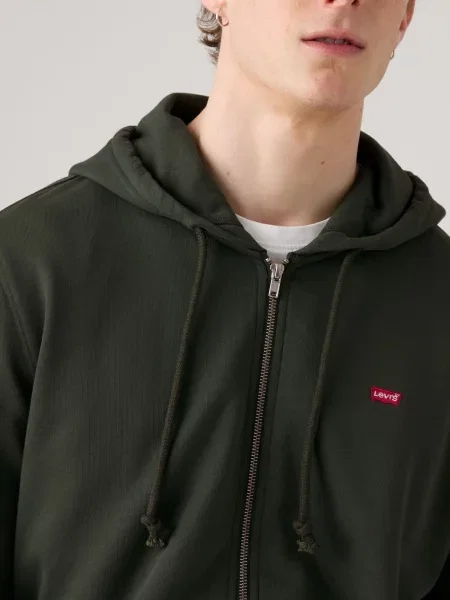 LEVI'S ® Tepláková bunda The Original tmavozelená
