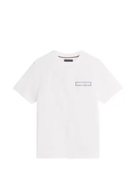 Tricou Tommy Hilfiger cu imagine alb