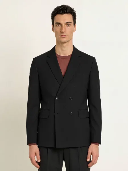Cinque Marynarka Garniturowa Cidouble Slim Fit schwarz