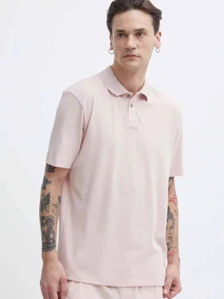 HUGO polo tričko růžové