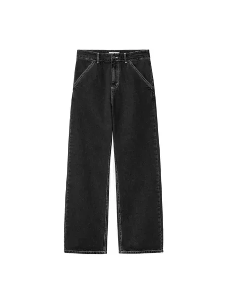 Jeansy Carhartt Wip z kamieniami czarne