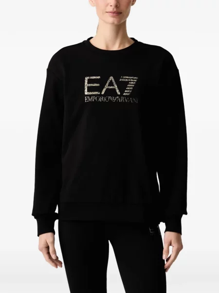 Hanorac Ea7 Emporio Armani cu imagine negru