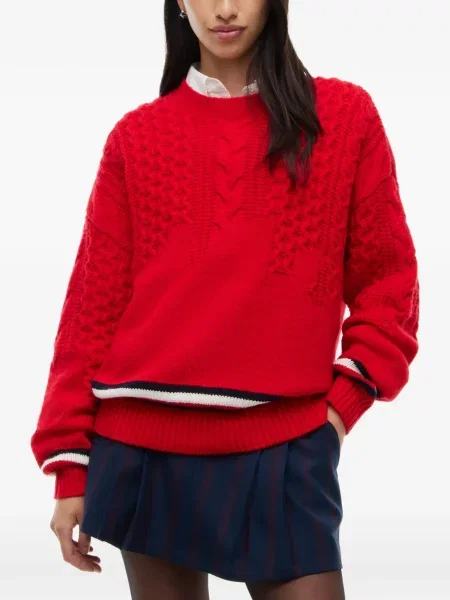 Pulover Tommy Hilfiger roșu