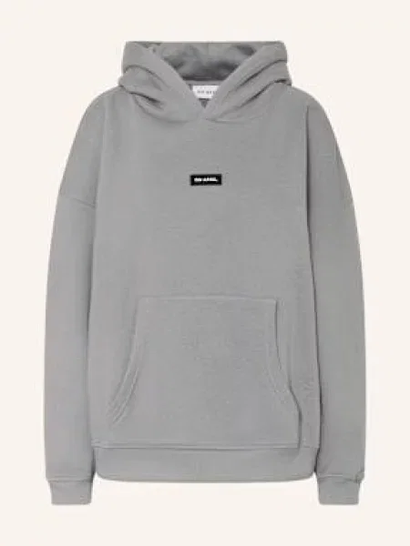 Oh April Bluza Z Kapturem Oversize grau szara