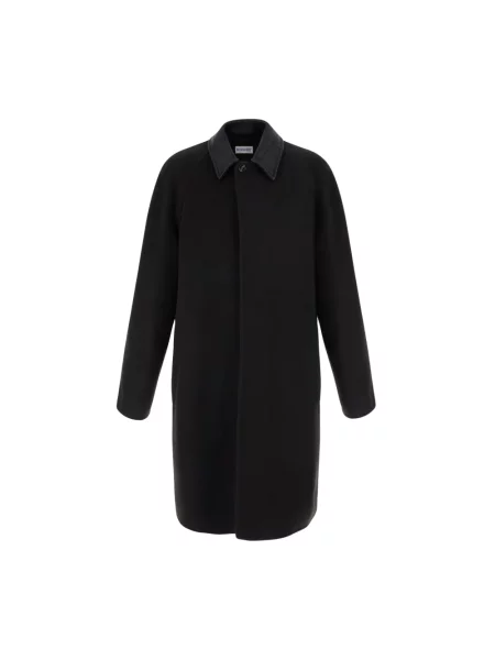 Płaszcz Burberry z kaszmiru czarny