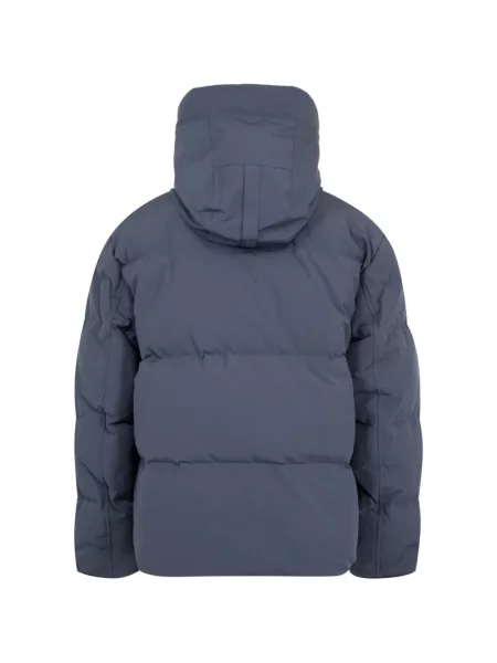 Geacă Canada Goose cu glugă albastru
