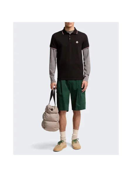 Koszulka polo Moncler czarna
