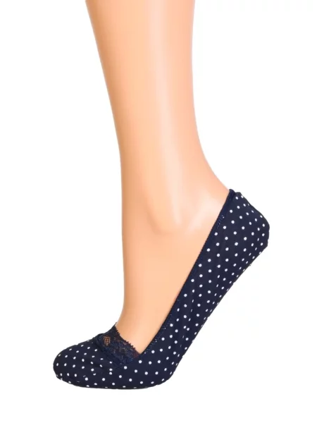 Sokisahtel Čarape POIS footies with dots tamno plava