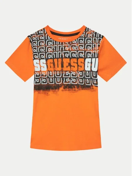 Guess Póló Regular Fit narancssárga