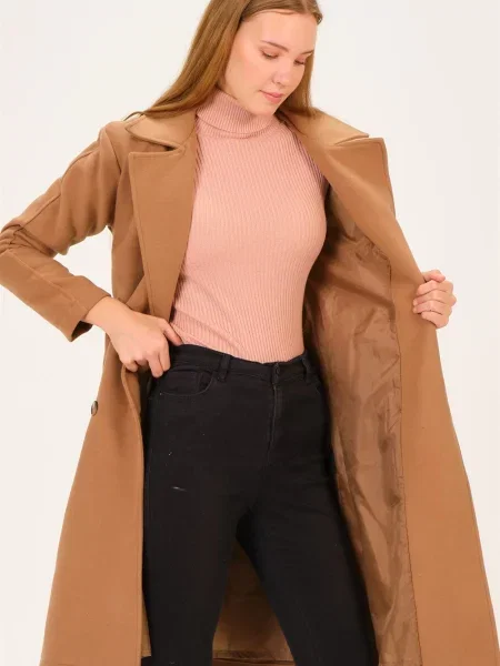 Płaszcz Dewberry brązowy