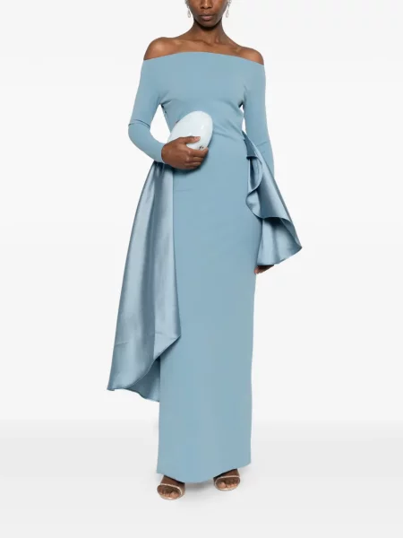 Maksi sukienka maxi Solace London garniturowa niebieska