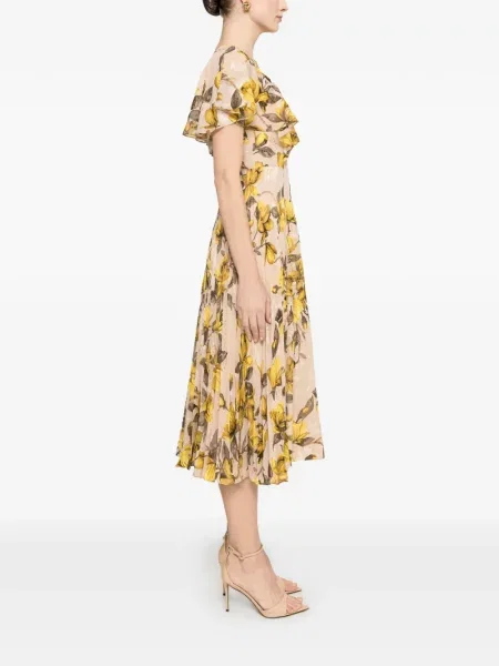 Rochie midi Nissa cu model floral cu imagine