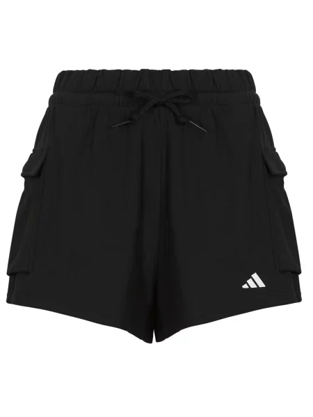 Frotir mali kratke hlače kargo Adidas s autogramom crna