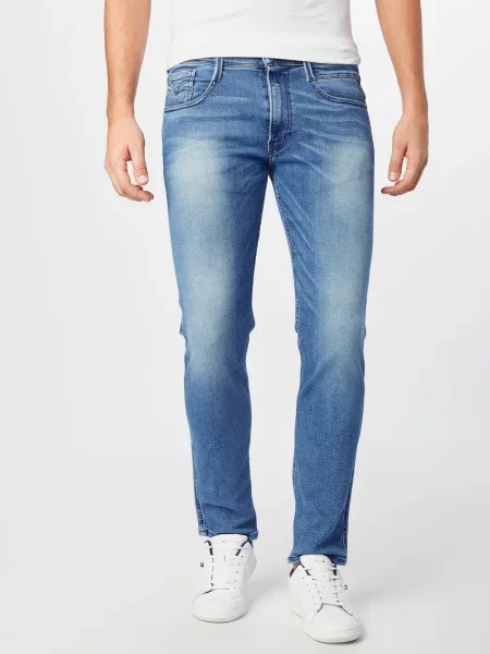REPLAY Jeans Anbass denim albastru