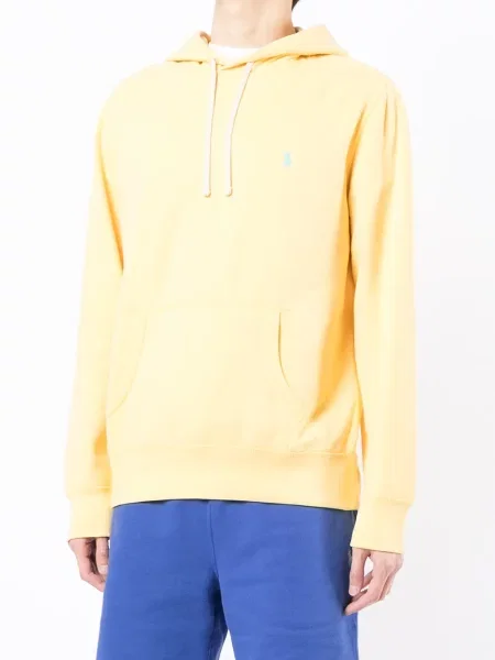 Košulja Polo Ralph Lauren s ovratnikom s gumbima od flisa žuta