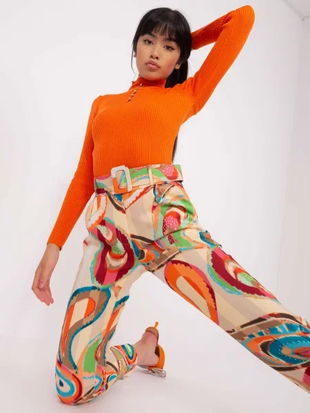 Spodnie Fashionhunters beżowe