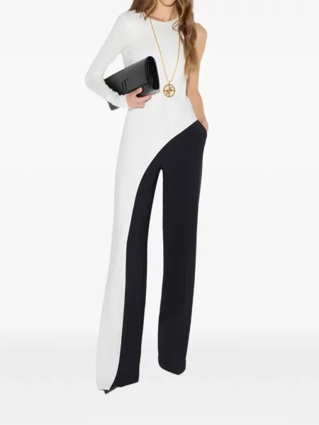 Top Elisabetta Franchi din jerseu alb