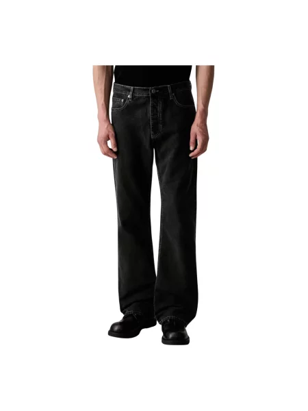 Pants Off-White Half Arrow Slim Relaxed Jeans Black 50 białe