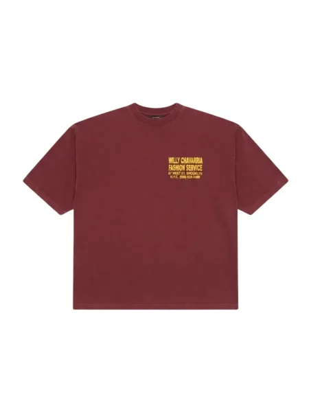 Tricou Willy Chavarria cu imagine roșu