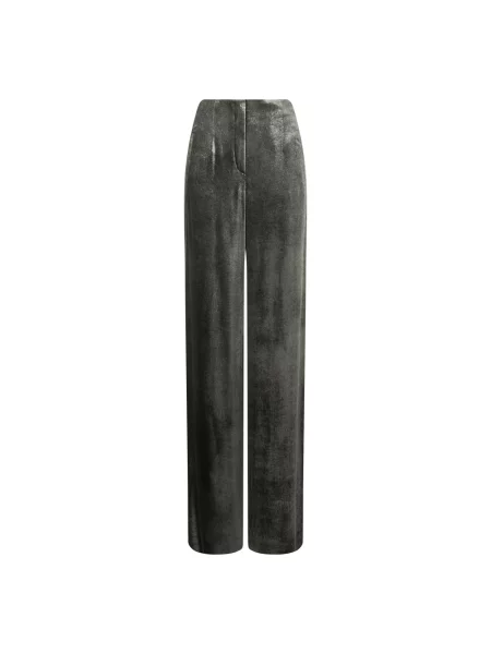 Jeansy straight leg Alberta Ferretti szare