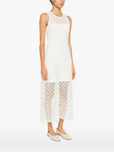 Rochie Maje tricotate de costum alb