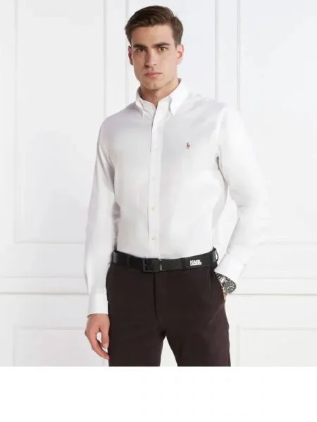 POLO RALPH LAUREN Cămașă | Custom fit alb