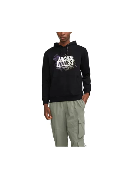 Bluza z kapturem Jack & Jones czarna