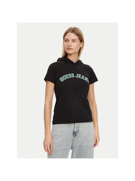 Guess Póló Regular Fit fekete