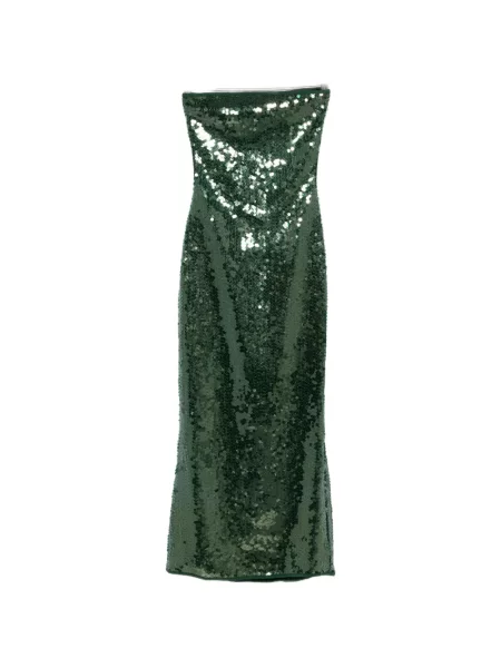 Rochie Oseree cu paiete de costum verde