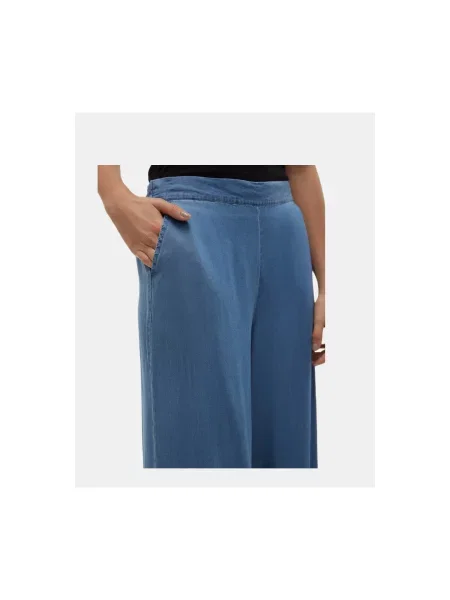 Vero Moda Culotte nadrág Bree Wide Leg kék