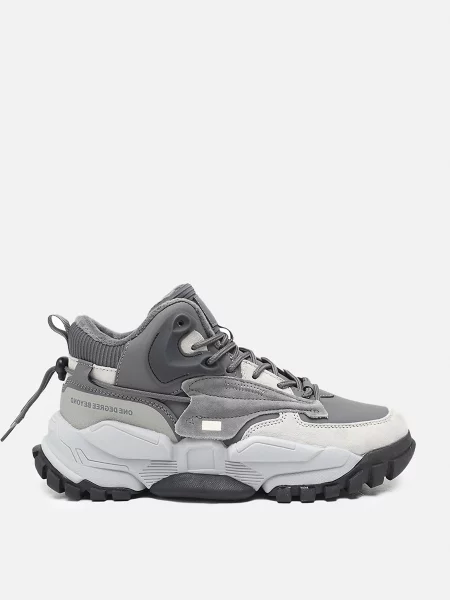 Кросівки YUKI текстиль/замша сірий