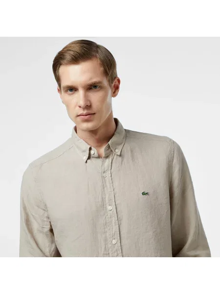 Рубашка Lacoste бежевая