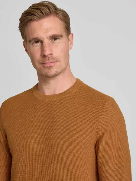 Sweter z dzianiny z prążkowanymi wykończeniami Mcneal