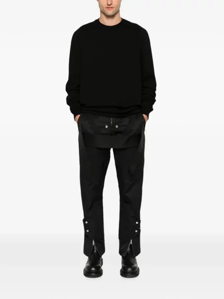Lung tricou Rick Owens cu decolteu rotund negru