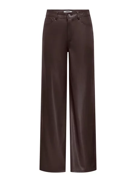 ONLY Pantaloni ONLSMOOTH închis maro