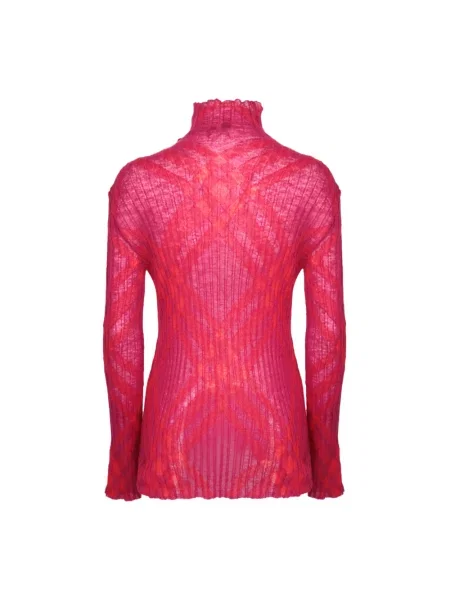 Sweter Burberry wełniany czerwony