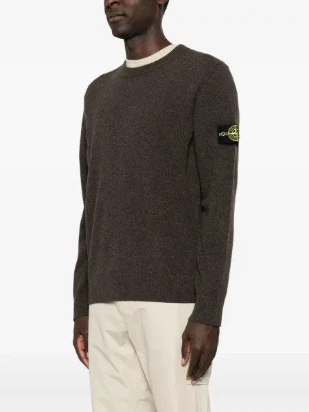 Pulover Stone Island cu strasuri maro