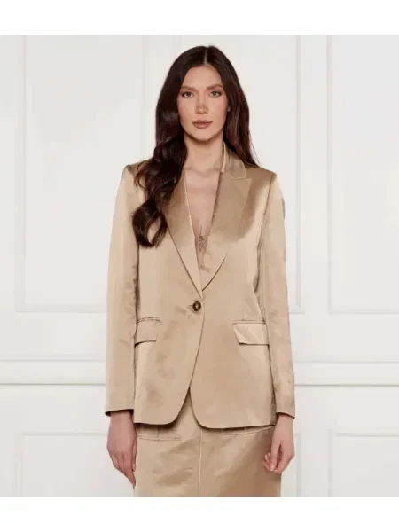 Marc Cain De satin sacou | cu adaos de in bej