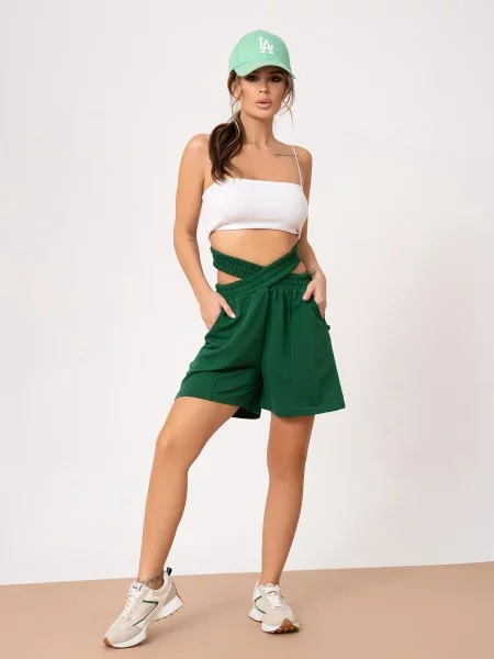 ISSA Plus Шорти джогери без підкладки зелений