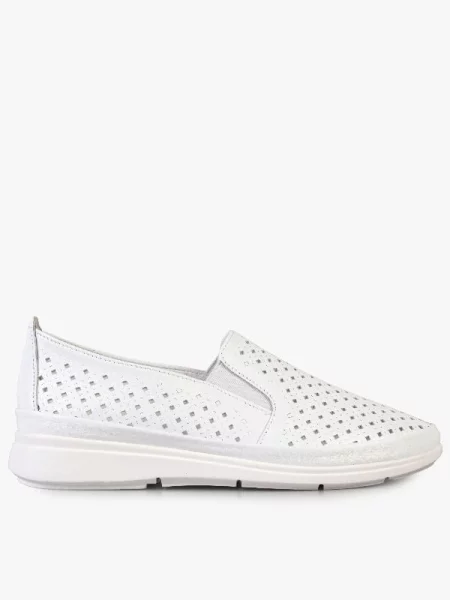 Шкіряні Сліпони та мокасини ModaMilano білий