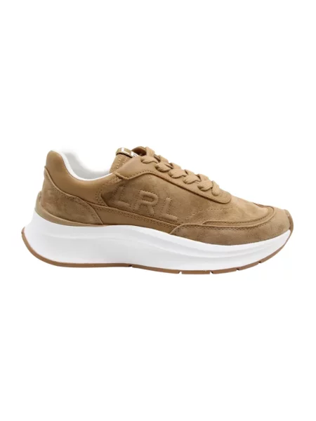 Sneakersy Polo Ralph Lauren brązowe
