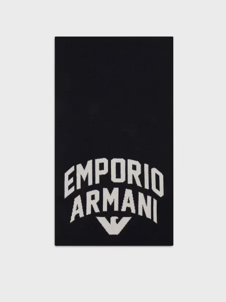 Emporio Armani Шарф Темно-синій синій