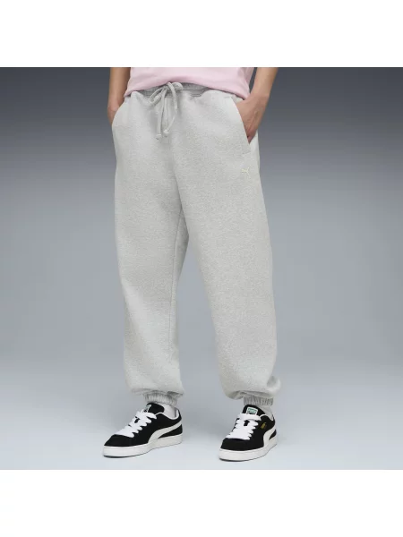 PUMA spodnie dresowe Select Essentials o luźnym kroju Akcesoria S szary