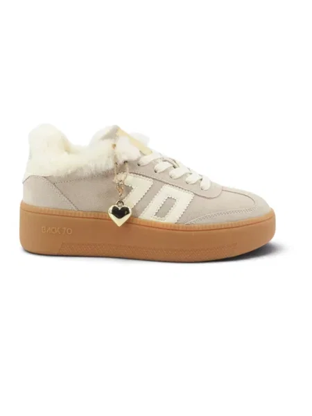 Sneakersy Back70 skórzane beżowe