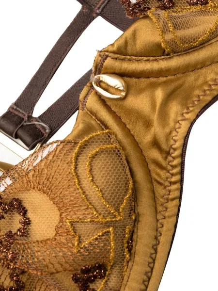 Sutien Ihuoma cu broderie maro