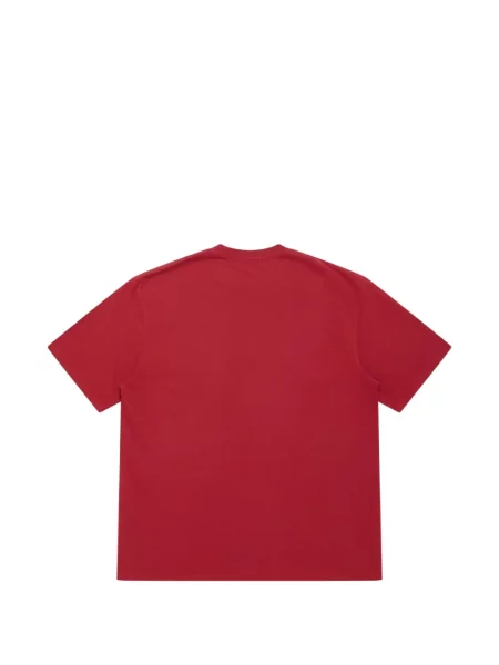 Scurt tricou A.presse cu decolteu rotund roșu