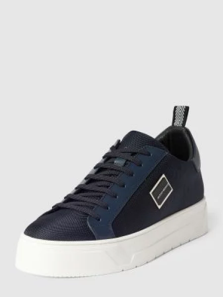 Sneakersy z detalem z logo model ‘New Metal’ Antony Morato granatowe